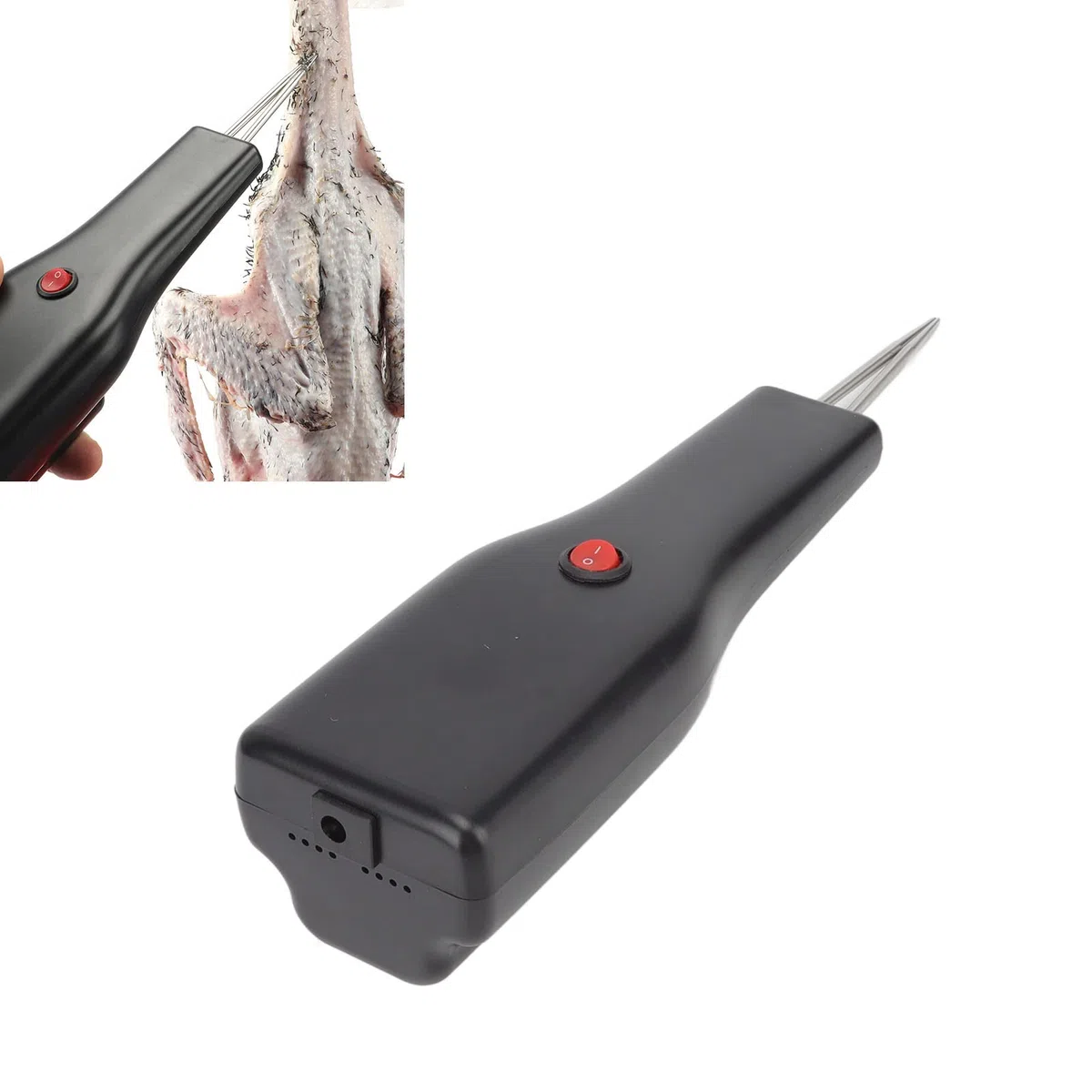 Máquina Portátil Desplumadora, Desplumadora de Aves, Cabeza Cónica de Acero Inoxidable, Quitar Plumas de Pato, Pájaros y Pavos, for Agricultura y Cocina en Casa