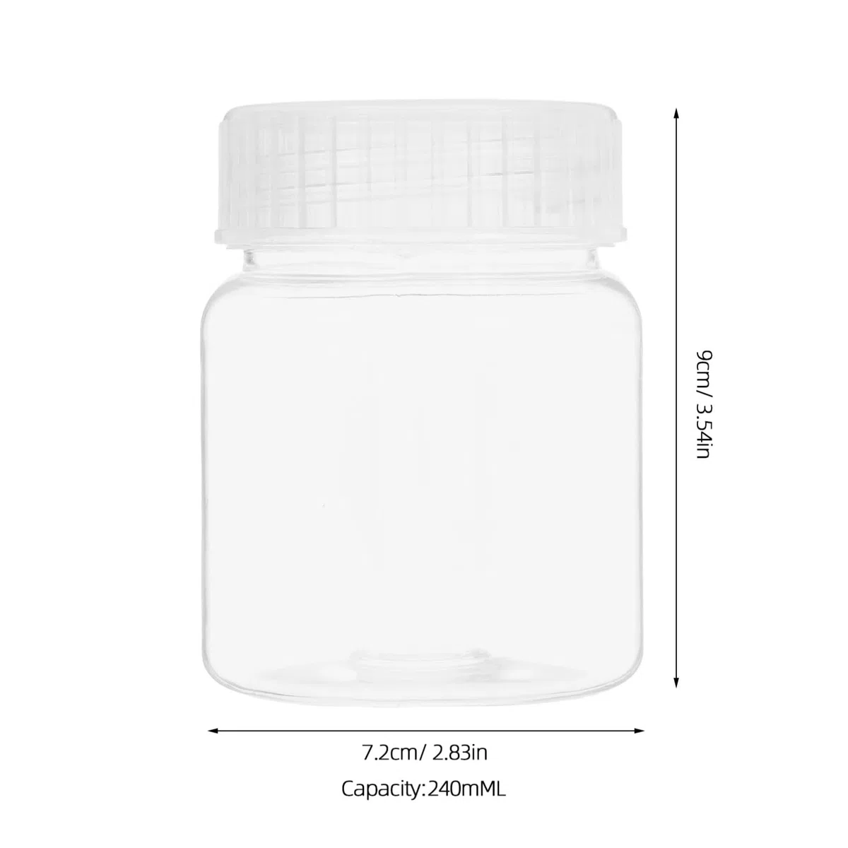 MAGICLULU Frascos de Cultivo Celular Boca Ancha 240 Ml Tapa Ventilada, Juego de 5 Unidades Reutilizables para Almacenamiento de Muestras y Reactivos Químicos en Laboratorio