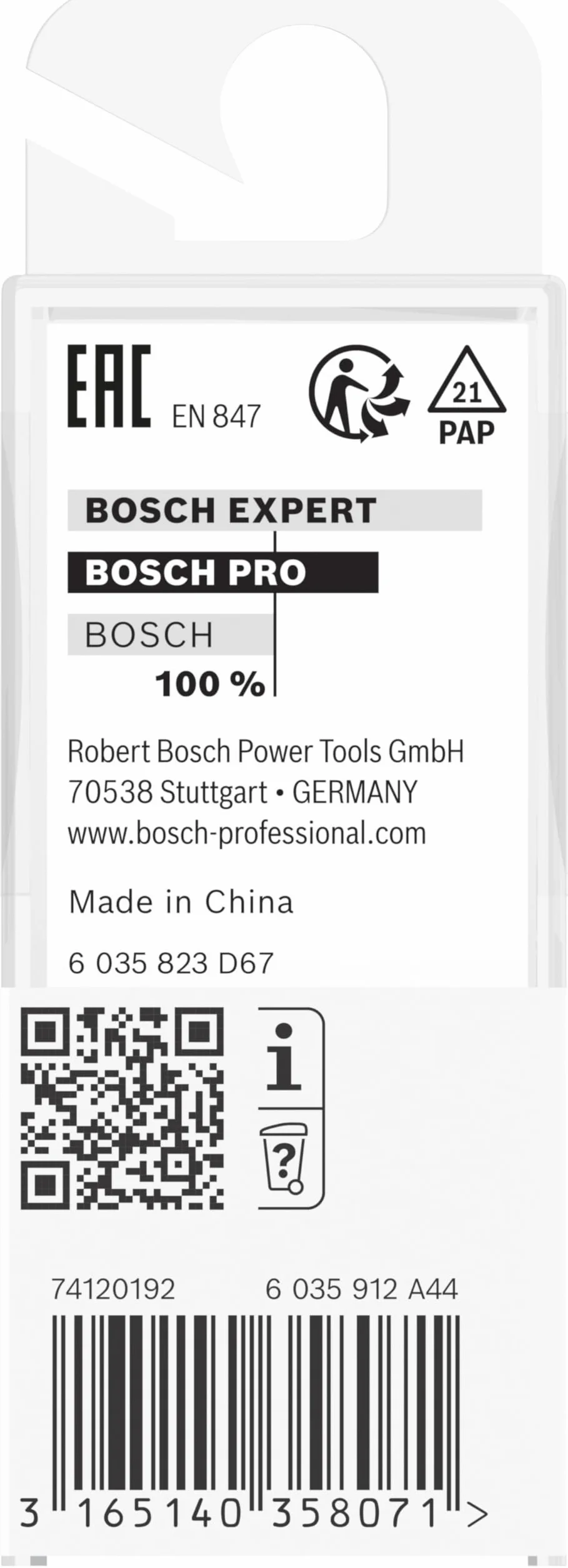 Bosch Professional 2 608 628 346 - Fresas de enrasar - 8 mm, D1 9,5 mm, L 25,4 mm, G 68 mm (pack de 1)