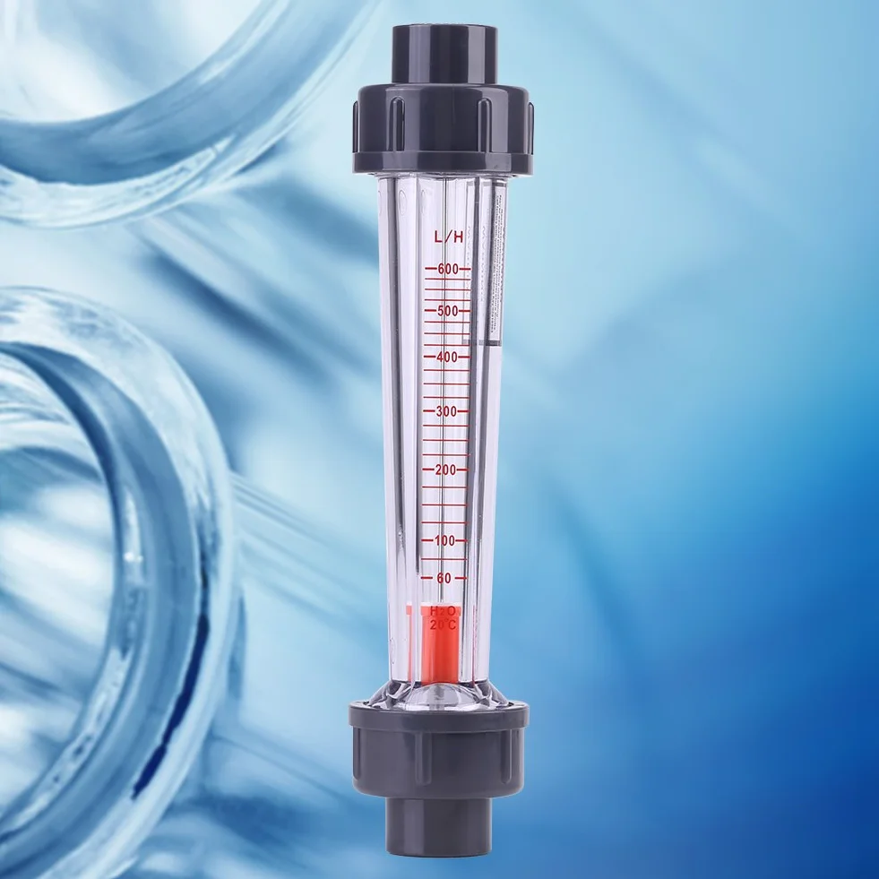 Akozon Medidor de Flujo de Agua, Tubo de Plástico Tipo 25-250L H Medidor de Flujo de Agua Instantáneo