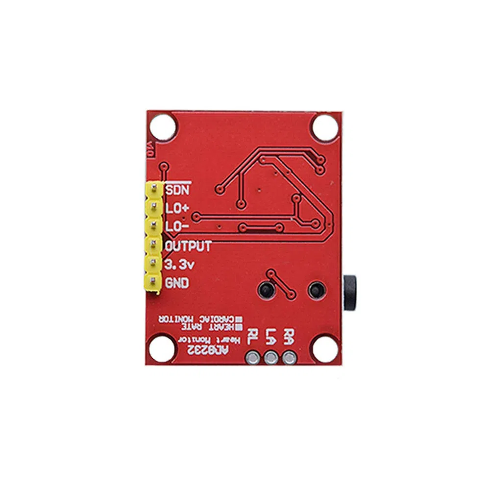 ECG Module AD8232 Medición de ECG Kit de módulo de sensor de frecuencia cardíaca de pulso Sensor de monitorización de ECG para Arduino con cable Dupont