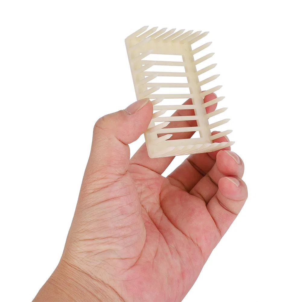 Aramox Jaula de Reina, 20 Piezas de Plástico con Forma Cuadrada, Caja de Cría de Reina, Jaula para Abejas, Herramienta para Apicultor, Equipo de Apicultura