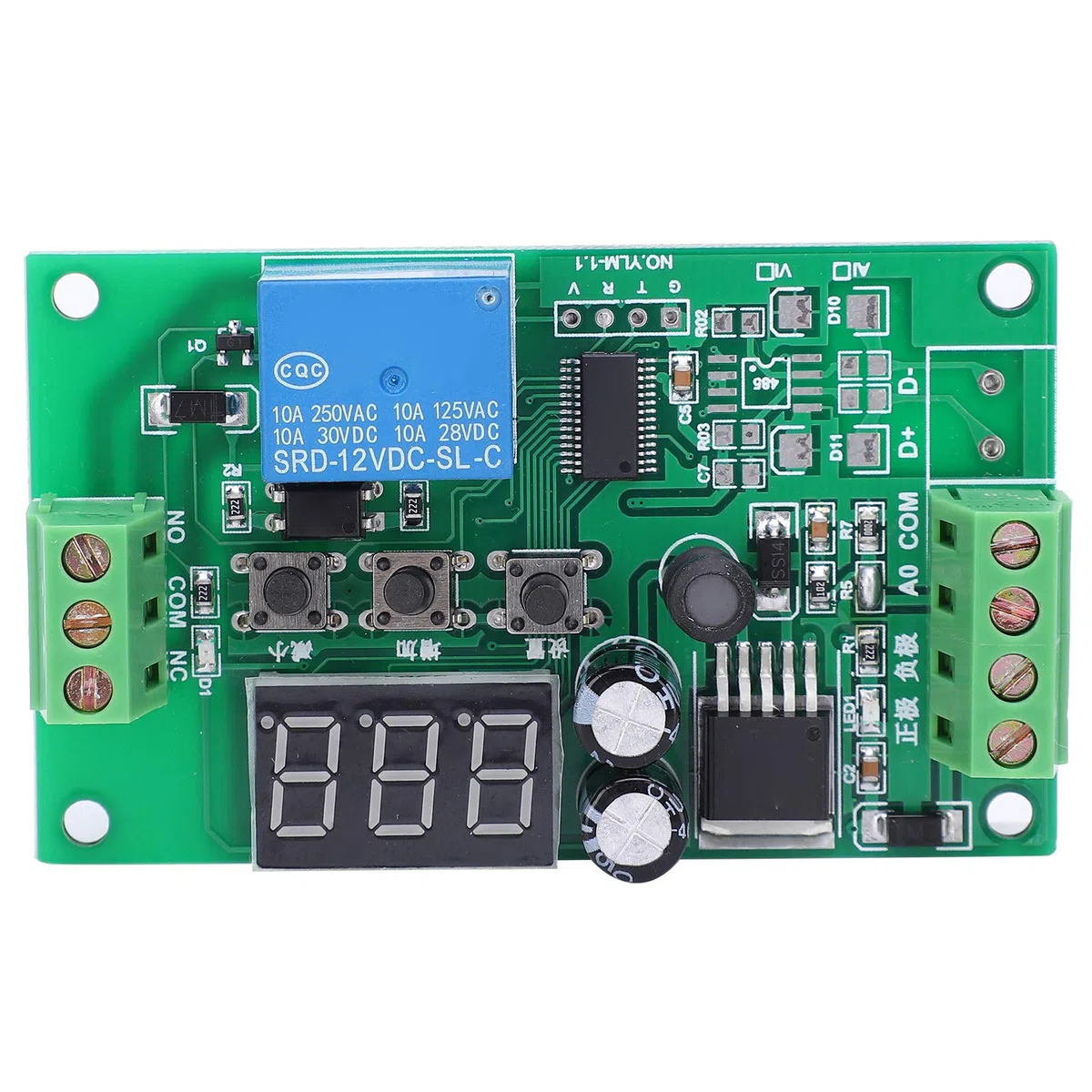 KIMISS Módulo de relé de Detección de Corriente de 4-20 MA DC12 V con Pantalla Digital - Monit de Precisión para Aplicaciones Industriales
