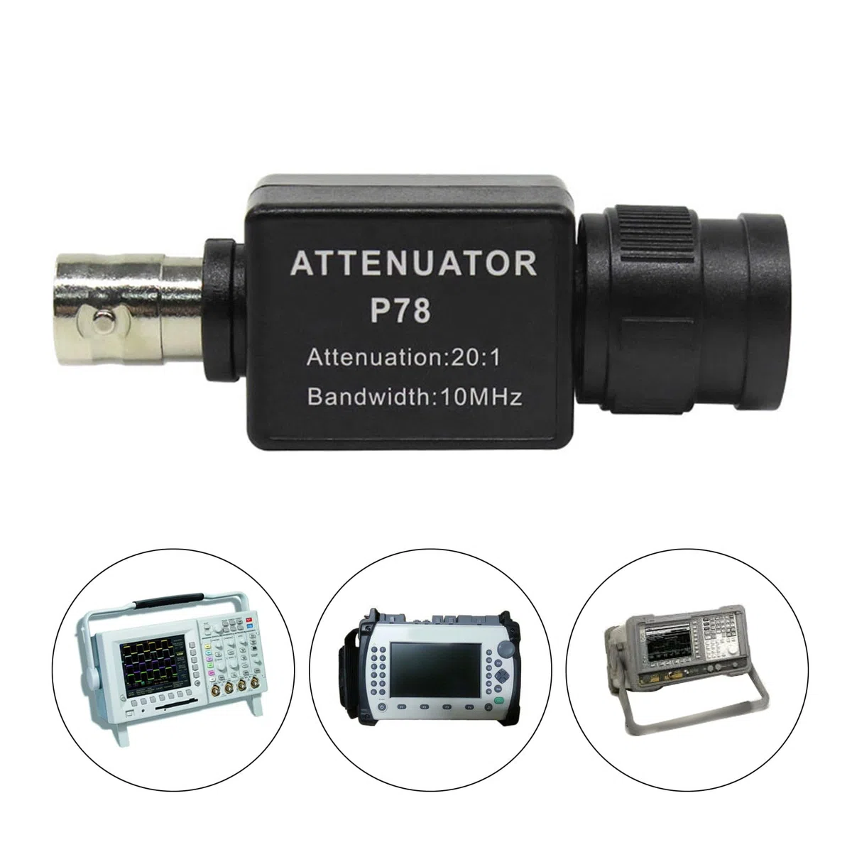 Osciloscopio atenuador P78 20:1, 10 MHz, atenuadores pasivos, generador de osciloscopio, 1 unidad de prueba singal