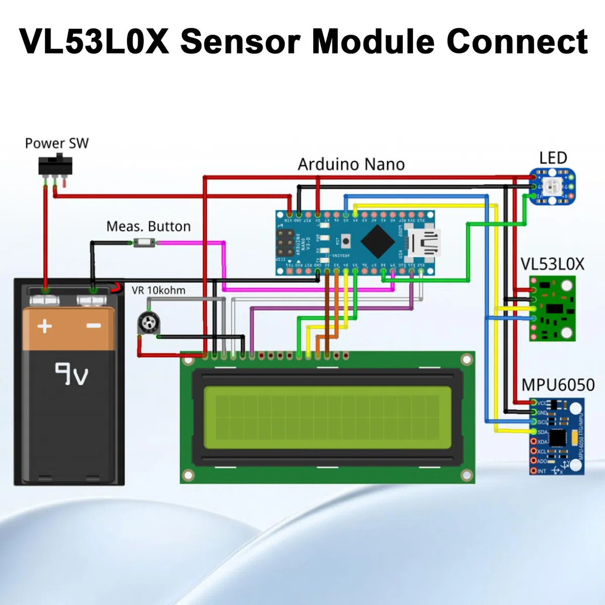 L53L0X VL53L1X Laser Distance Sensor RUIZHI 5 Piezas VL53L1X V2 Telémetro Láser Módulo L53L0X V2 Módulo Sensor de Distancia por Tiempo de Vuelo 2 Metros para Drones Robots Compatible con Arduino