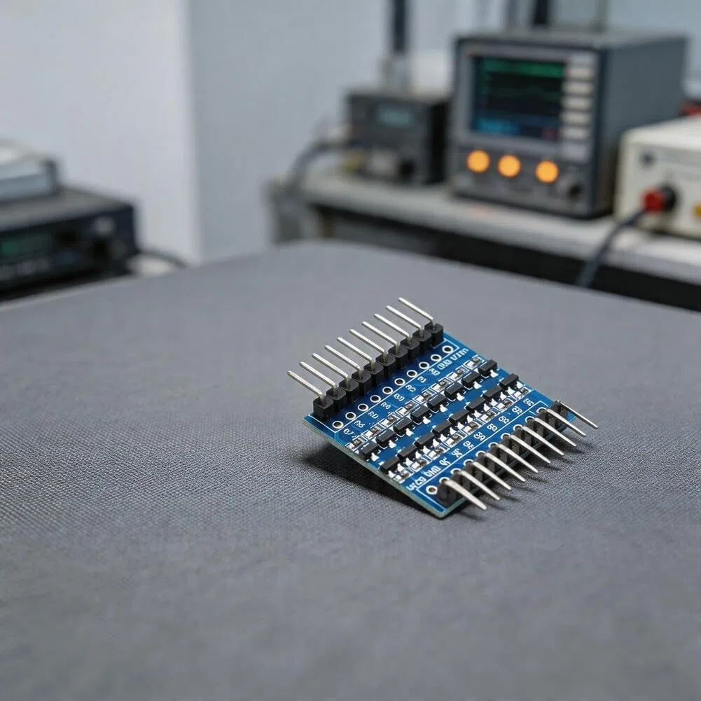 Módulo de cambio de nivel de lógica bidireccional 3V a 5V Protección de polaridad inversa 3.3V LDO MOS cuatro canales para UART para SPI IIC 1 alambre PCB Proyectos electrónicos (WCMCU-401)