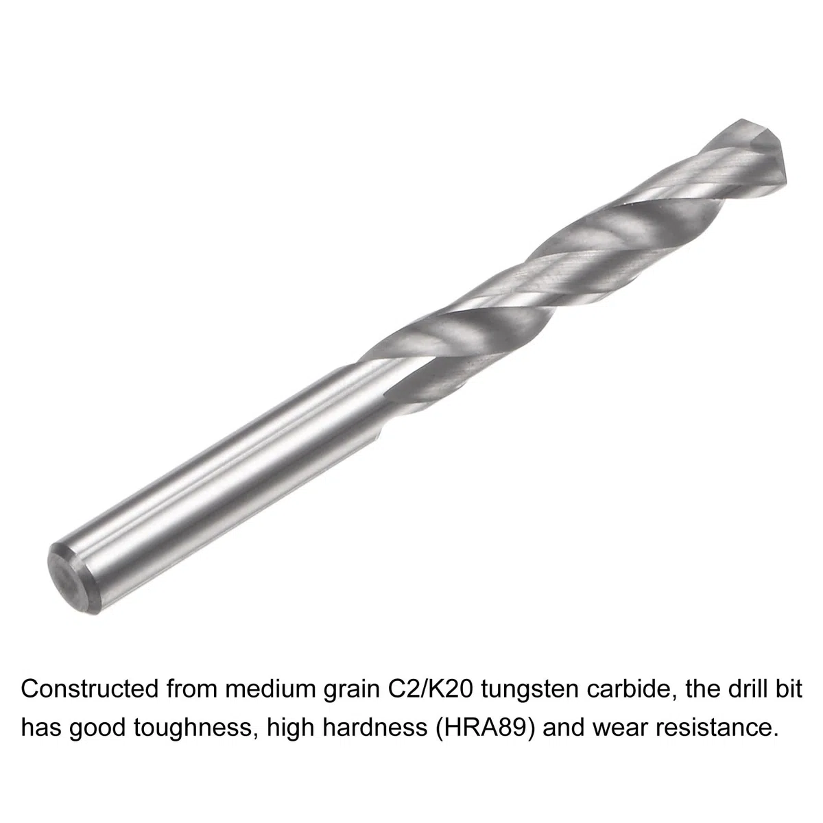 QUARKZMAN Barrenas de Carburo Sólido Barrenas de Carburo de Tungsteno C2/K20 de 4mm con Vástago Recto Herramienta de Perforación 4 Piezas