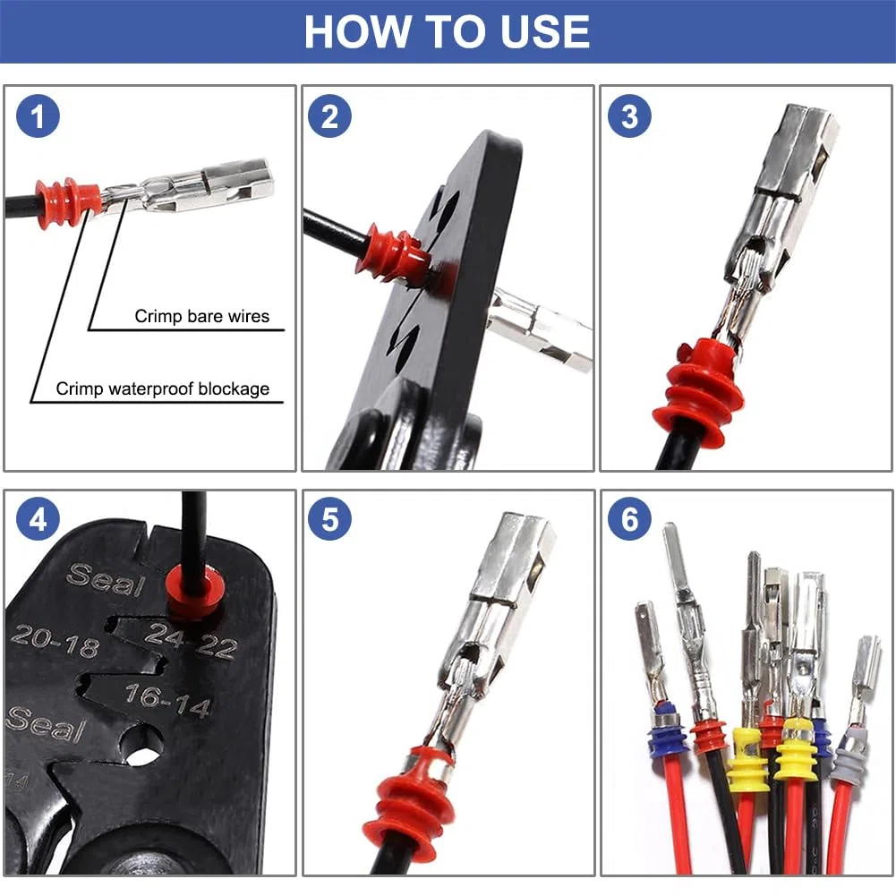 618 Piezas Conectores de Cable Eléctrico Automotriz, Juego Surtido de Clavijas Macho Hembra, Conectores no Aislados