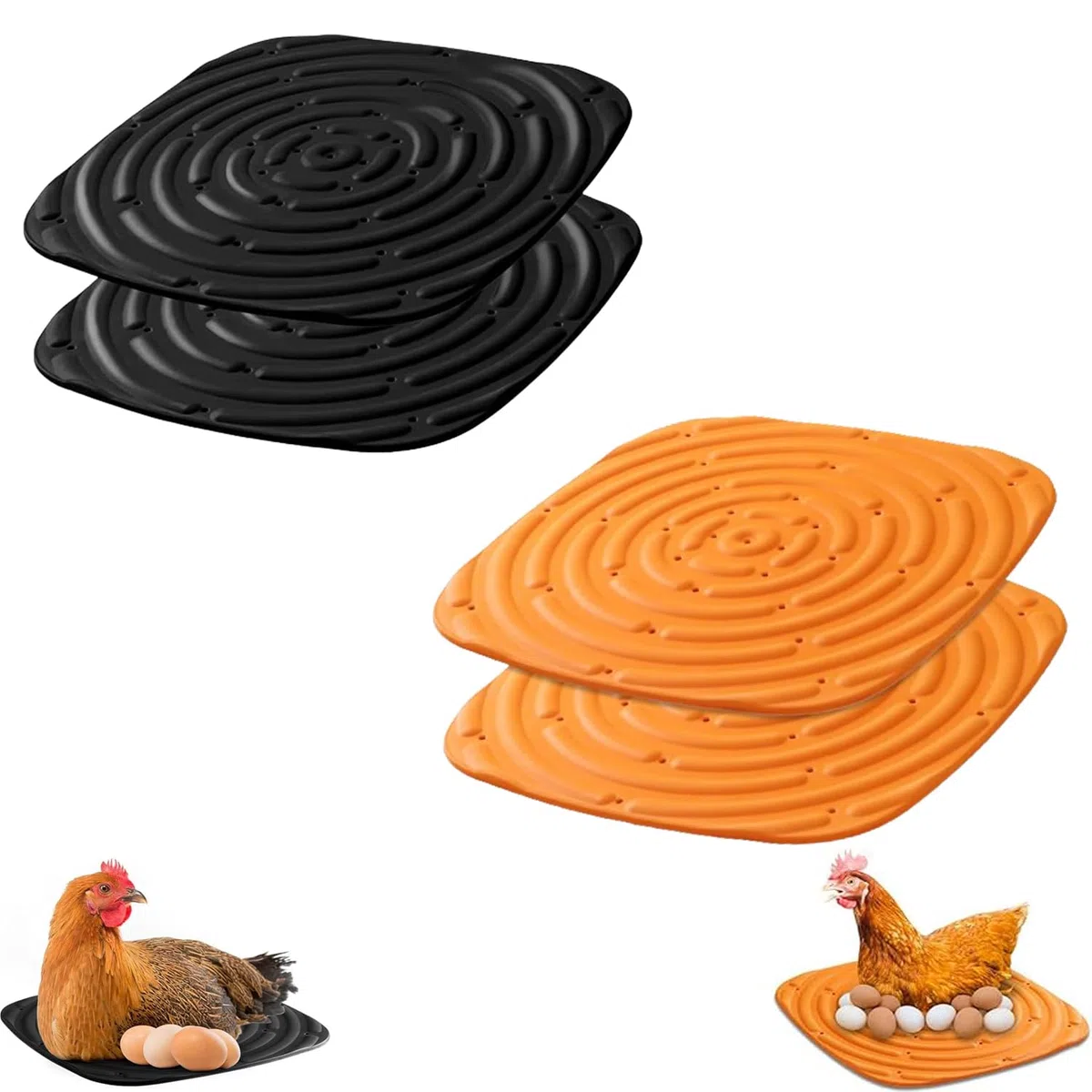 4 Piezas Nido para Gallinero, Caja Nido De Pollo, Almohadillas Nido para Gallinero Lavables, Esterillas Nido para Gallinas Recortables 30 x 30 cm, Nido Gallinas para Poner Huevos