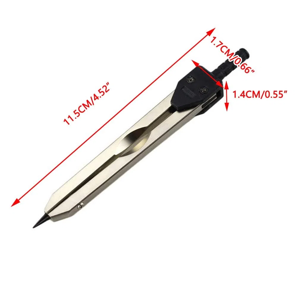 EKG Medico Divisor Calibre, 0-2.4 Pulgadas Acero Inoxidable Regla de ECG Herramienta Medición, Calibrador de Divisora, EKG Compas Médico, para Medir Electrocardiograma Medición Enfermería