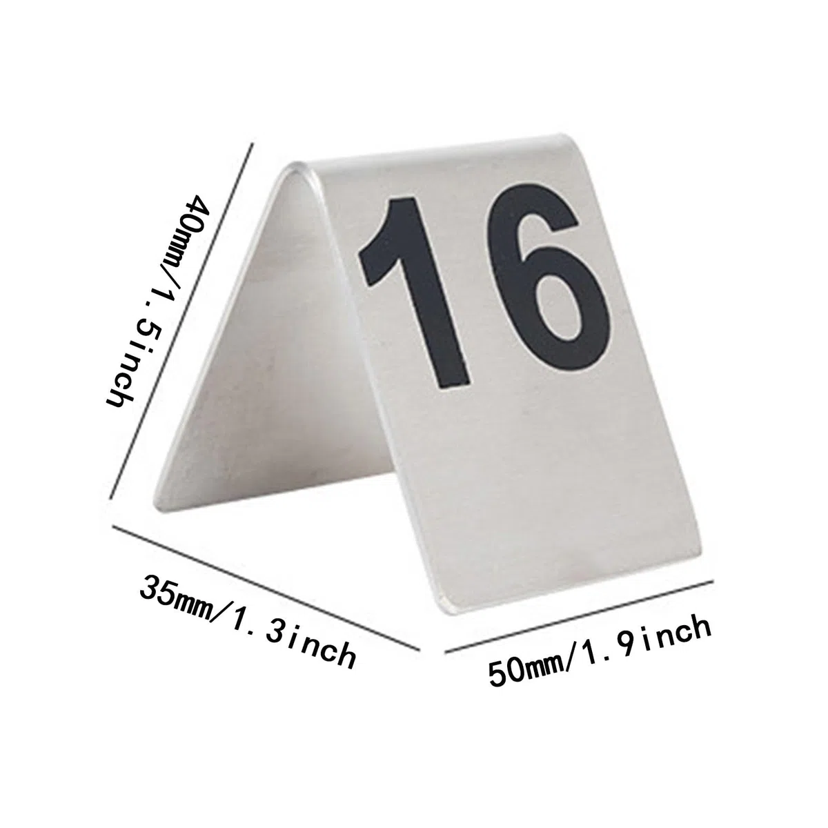 Juego De 15 Tarjetas De Números De Mesa De Restaurante, 1-15, Tarjetas De Números De Mesa Estilo Tienda De Doble Cara, Adecuadas for Fiestas, Banquetes Y Eventos(1-10)
