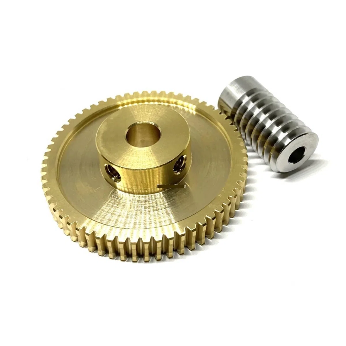 Engranaje de tornillo sin fin y tornillo sin fin 0,8 M juego de engranaje de tornillo sin fin de turbina de precisión 1:20/30/40/50/60 dientes accesorios de engranaje de cobre de tornillo sin fin de a