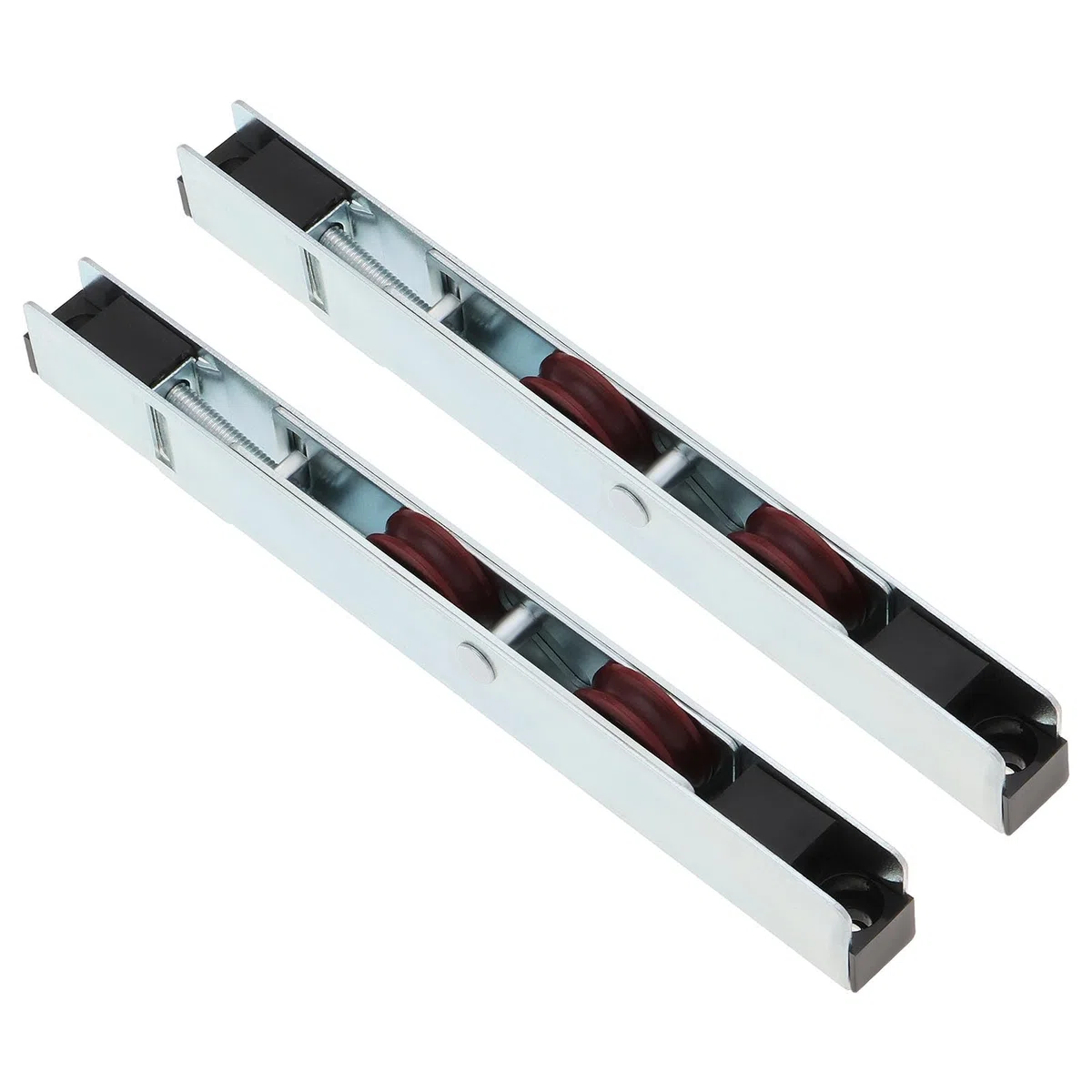 2 rodillos para puerta corredera de patio, doble polea de acero inoxidable, polea de ventana para puertas de madera de UPVC, 160 x 12 x 20 mm
