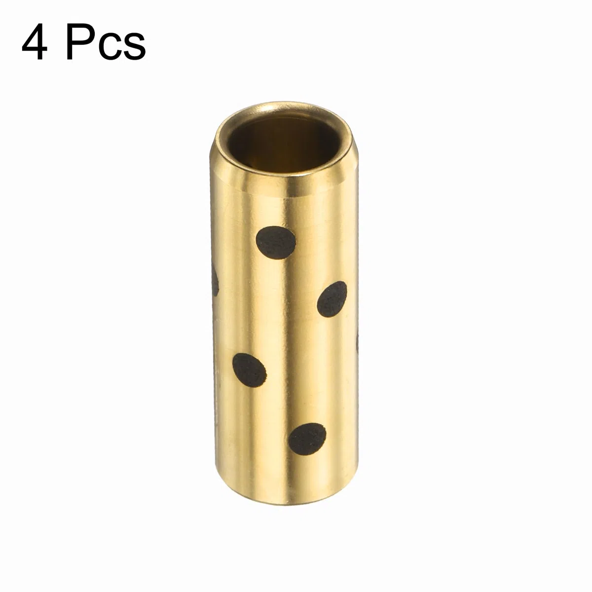 QUARKZMAN 4 Piezas de Cojinetes de Manga 8mm de Diámetro Interior X 11mm de Diámetro Exterior X 30mm de Altura, Casquillos de Bronce Grafito Sin Aceite Envueltos, Cojinete de Bronce Fundido