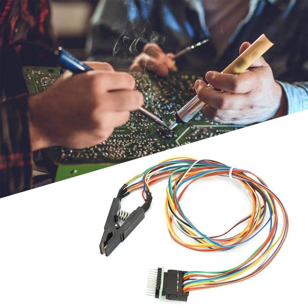 Programador de prueba Clip Socket Adpter SOP16 SOIC16 16 Pin IC Test Clamp SOP16 a DIP8 Flash Clip