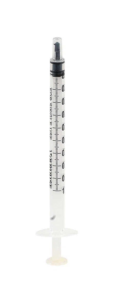 Kruuse Jeringa Desechable 3 Componentes 100 Unidades 1 ml