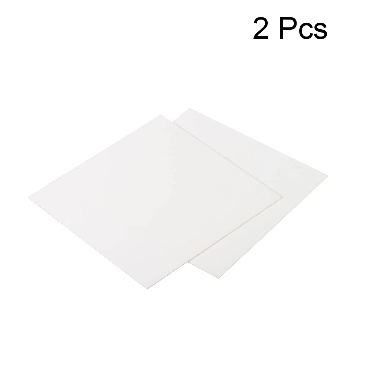 PATIKIL Alúmina Cerámica Hoja Cuadrada Enfriamiento Almohadilla Aislante Hoja 2uds Alta Dureza para MOS Transistor 100x100x1mm(4x4x0.04")