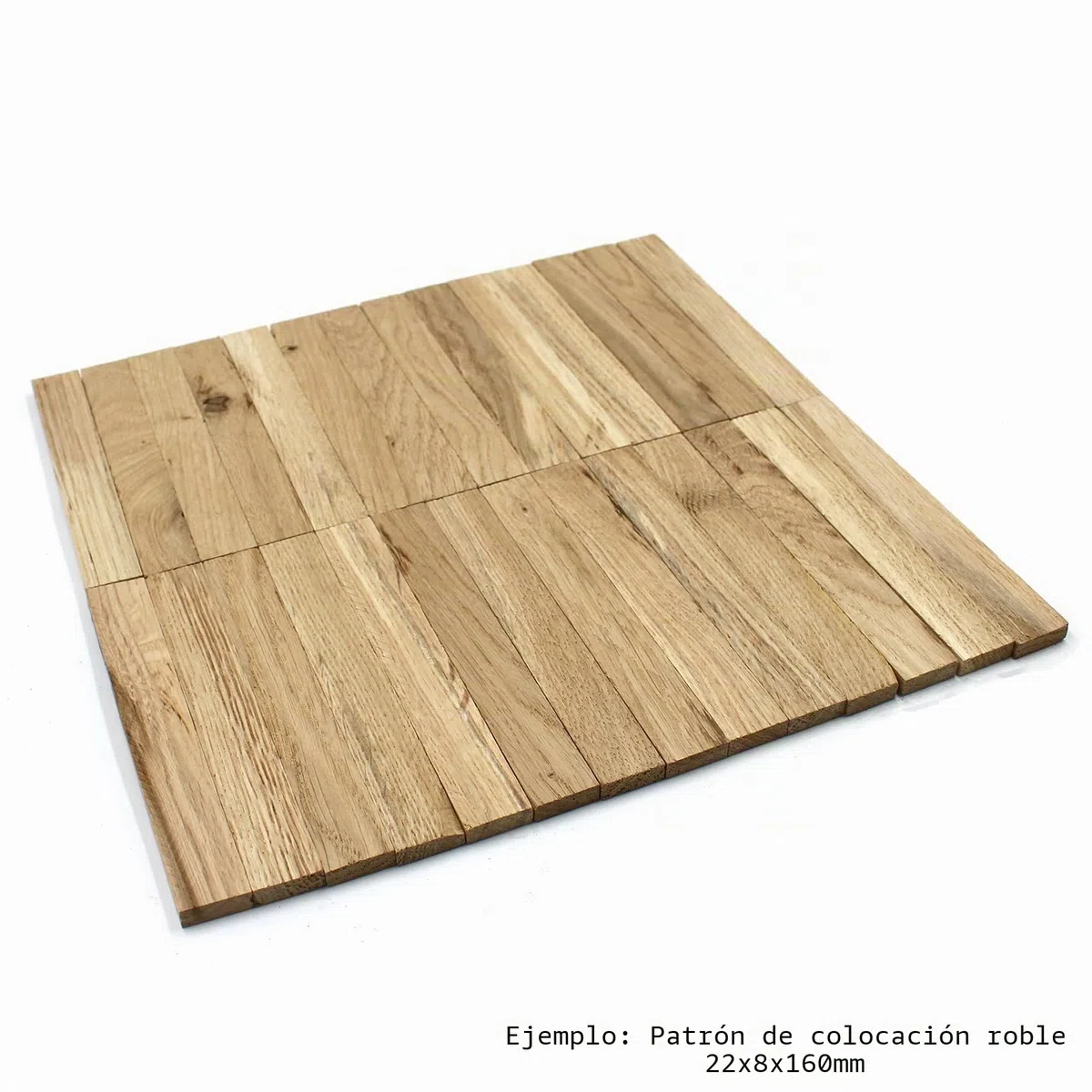 VmG-Store Listones de madera de roble, 22 x 8 x 160 mm para manualidades, bloques de manualidades sueltos, barras de madera (40)
