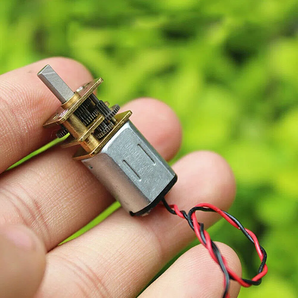 TECKEEN 5 reductores de engranajes micro mini N20 DC 3V -6V, velocidad lenta, caja de cambios de metal, juguete reductor
