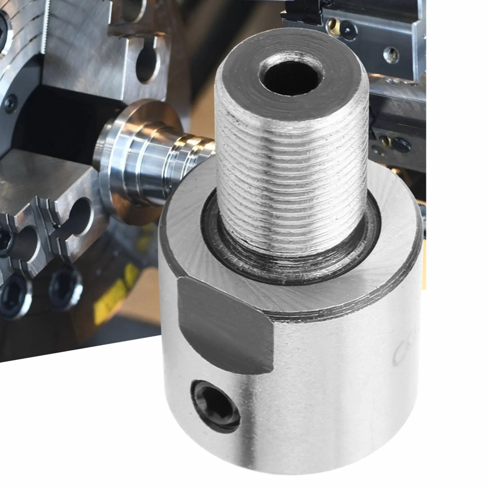 Varilla acero inoxidable, Varilla de conexión de portabrocas, varilla de conexión de portabrocas, varilla de conexión de acero inoxidable M14 * 1 para portabrocas de torno K01-50/63 K02-50/63