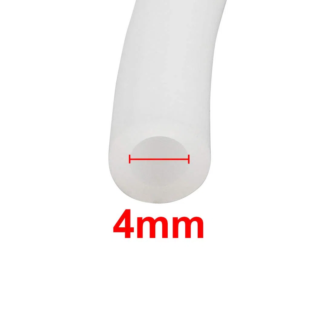 sourcing map Manguera De Tubo De Silicona Flexible Resistente A Altas Temperaturas De 4 mm X 6 mm De 5 Metros De Largo