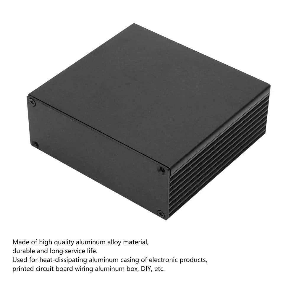 Caja de Enfriamiento de Aluminio para PCB Placa de Circuito y Proyectos Electrónicos - 40 x 110 x 100 mm, Caja de Instrumentos Resistente y Protección de Componentes