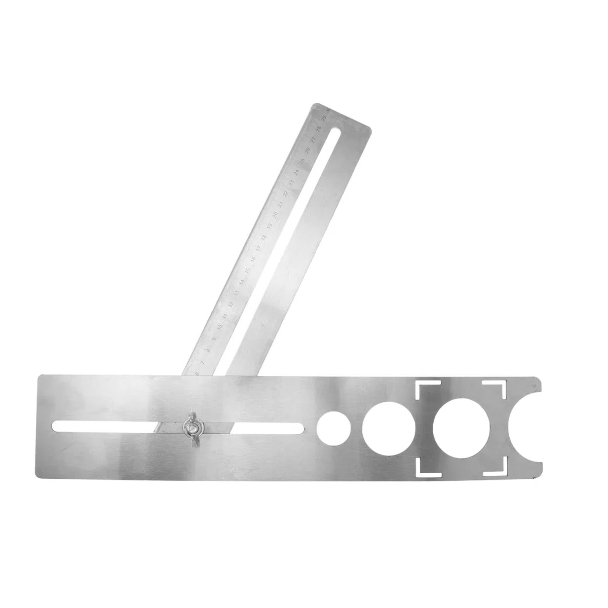 HOMSFOU Localizador Acero Inoxidable para Azulejos Flexible de Perforación Posicionamiento Preciso y Fabricación Exacta y Mármol para Aficionados Carpintería