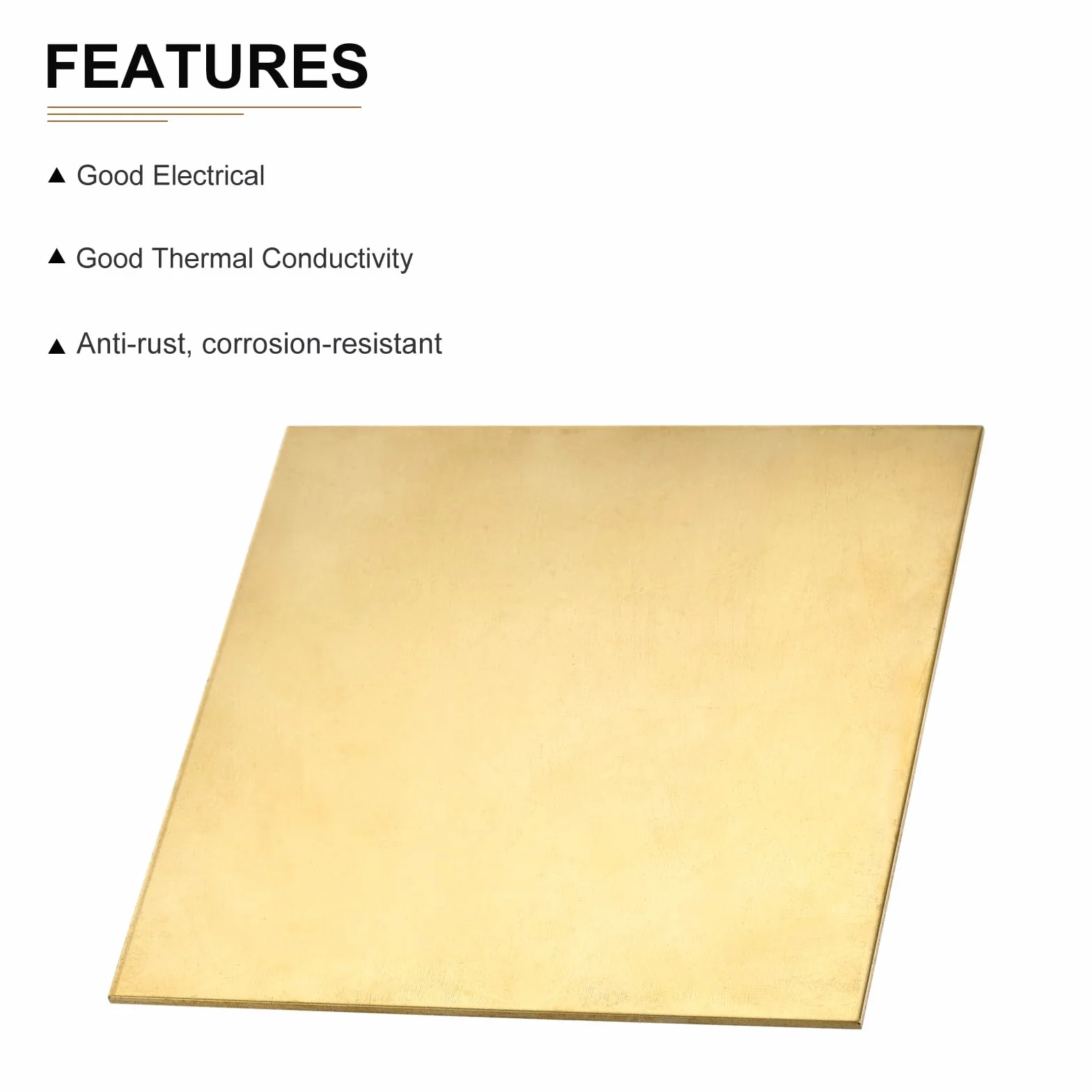DTGN 150x150x1mm (LxWxT) Latón Hojas - 1 Paquete - Bueno para Fabricar Maquinaria Piezas - Metal Latón Placas