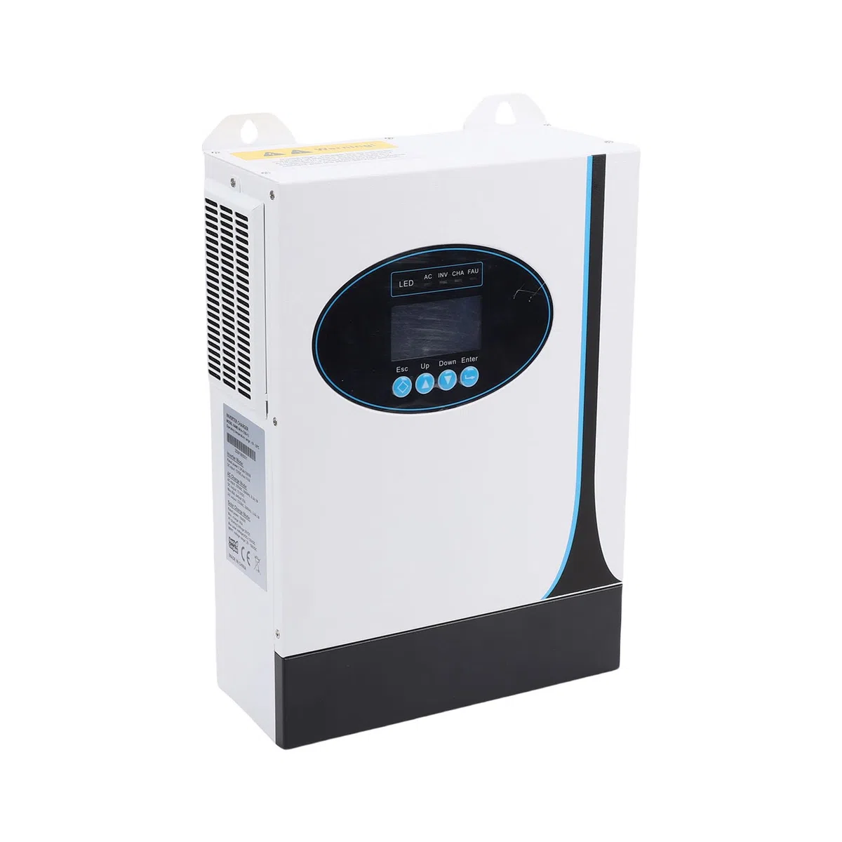 Sorandy Inversor Solar Híbrido Fuera de la Red de 1,2 KW, Salida de Onda Sinusoidal Pura MPPT Incorporado con Control Remoto para el Hogar, Escuela, Islas Industriales, áreas