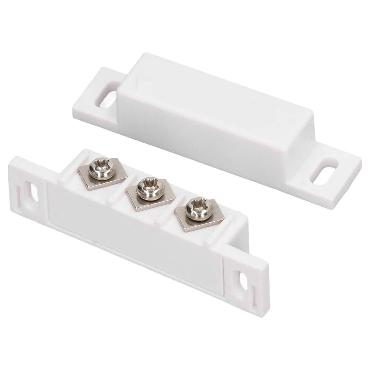 Juego de Interruptores de Láminas Magnéticos de 2 piezas: Interruptor de Puerta Magnético Normalmente Abierto/cerrado para Puertas e Interruptor Magnético Confiable para Sistemas