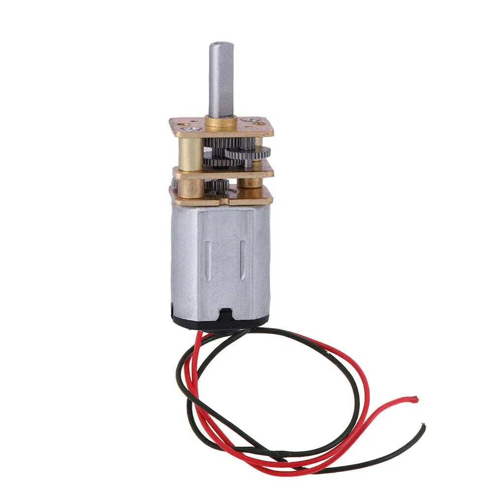 TECKEEN 5 reductores de engranajes micro mini N20 DC 3V -6V, velocidad lenta, caja de cambios de metal, juguete reductor