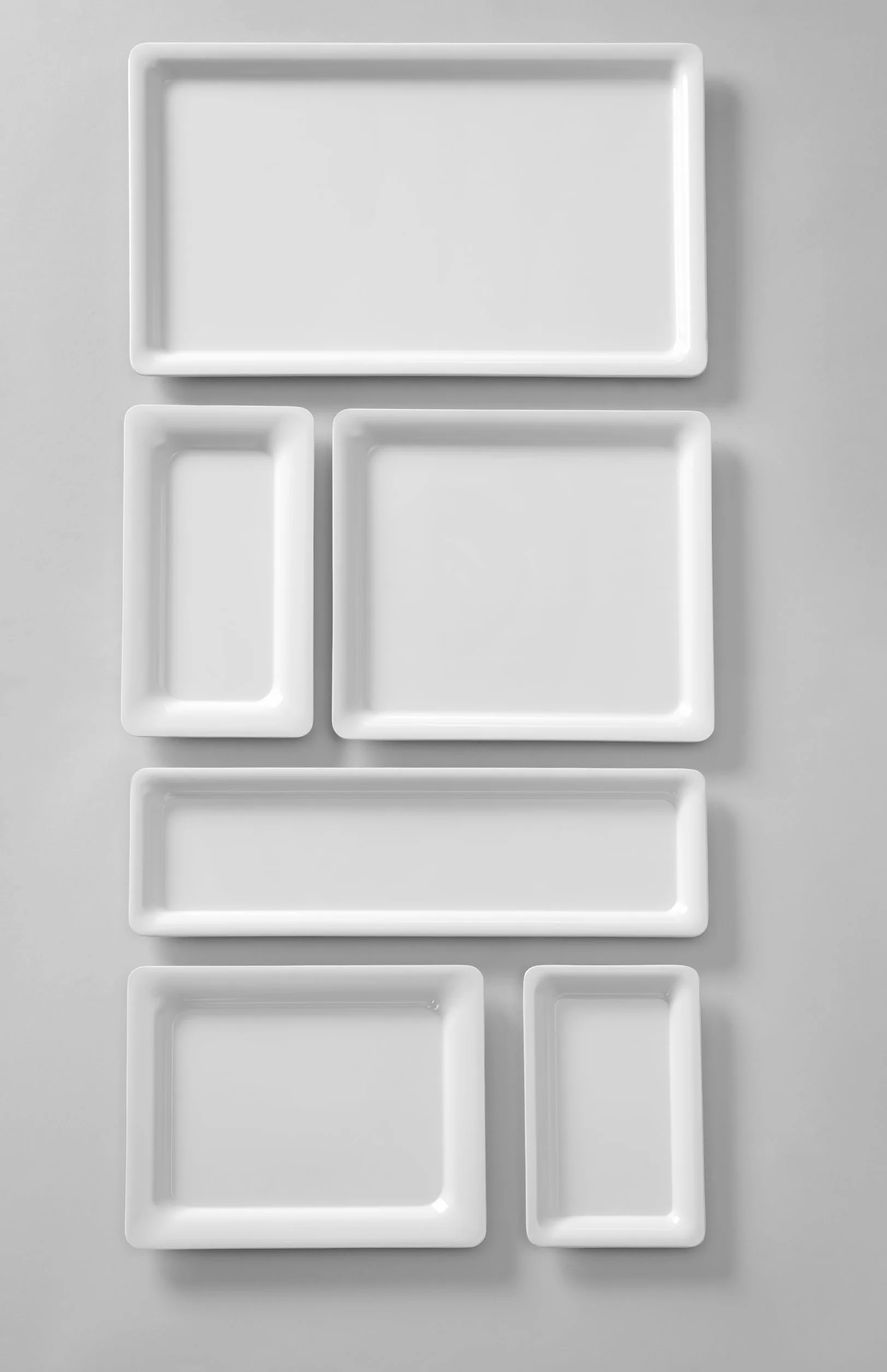 HENDI Bandejas Gastronorm de borde fino - Melamina - GN 2/4-530x163x(H)20 mm