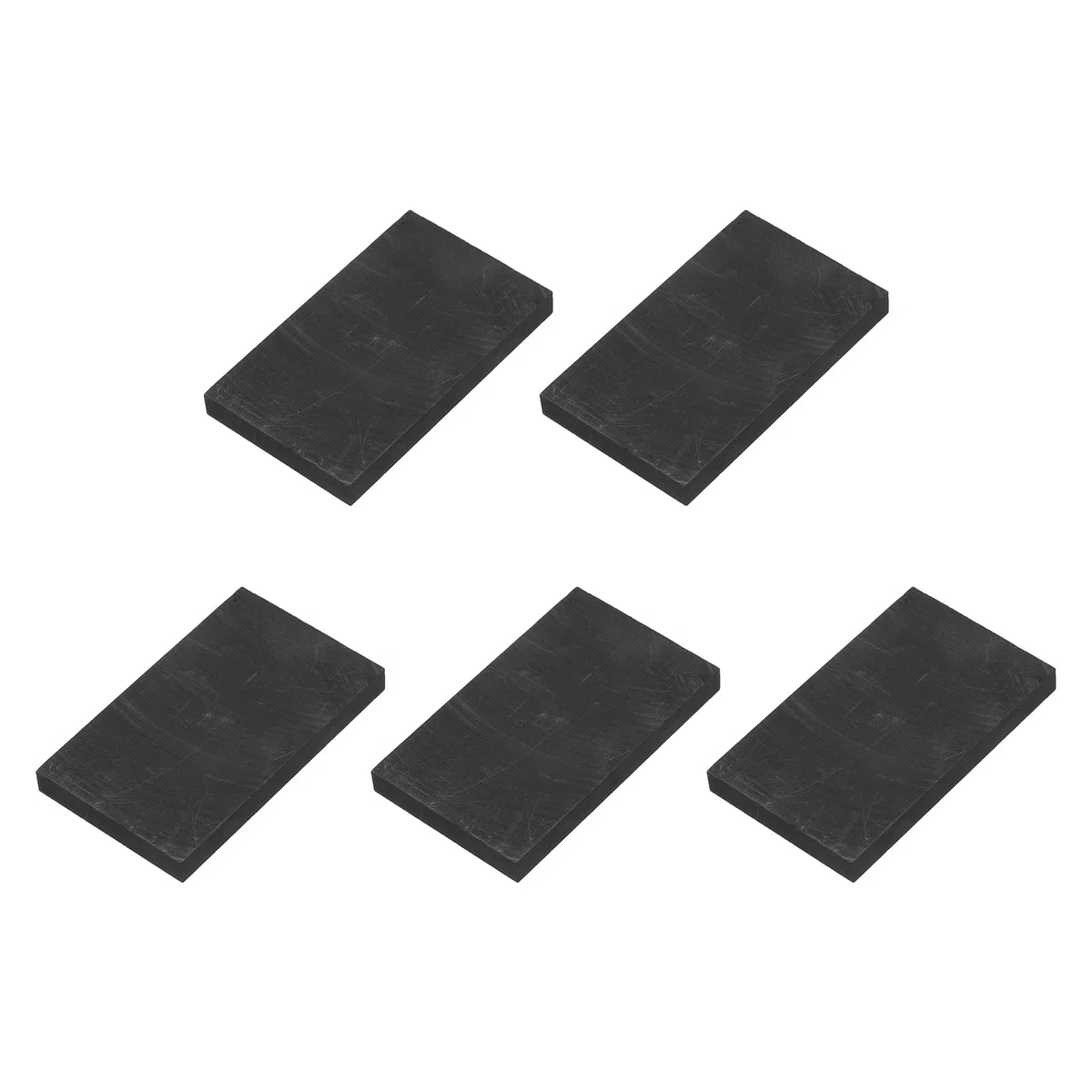 QUARKZMAN Bloque Rectangular De Grafito Lingote De Disco Placa De Electrodo De Grafito De Alta Pureza Hoja 50x30x5mm Para Fusión Fundición Electrólisis Paquete De 5