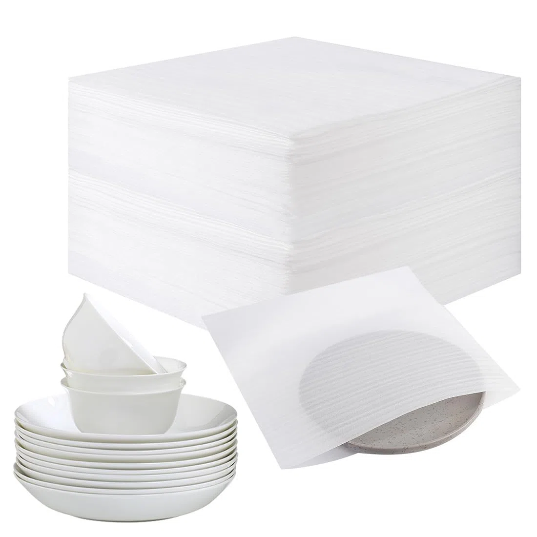 Cajas Mudanza, 100 Piezas 20x20cm Espuma Embalaje, Mudanza, Embalaje Mudanza, Papel De Embalar, Für Cajas Platos Vasos Transporte