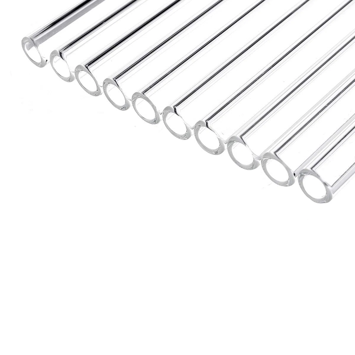 10 Piezas 200X7X1 Mm Longitud 200 Mm Od 7 Mm 1 Mm Pared Gruesa Tubo De Soplado De Vidrio De Borosilicato Laboratorio Fábrica Fábrica Hogar Tubos