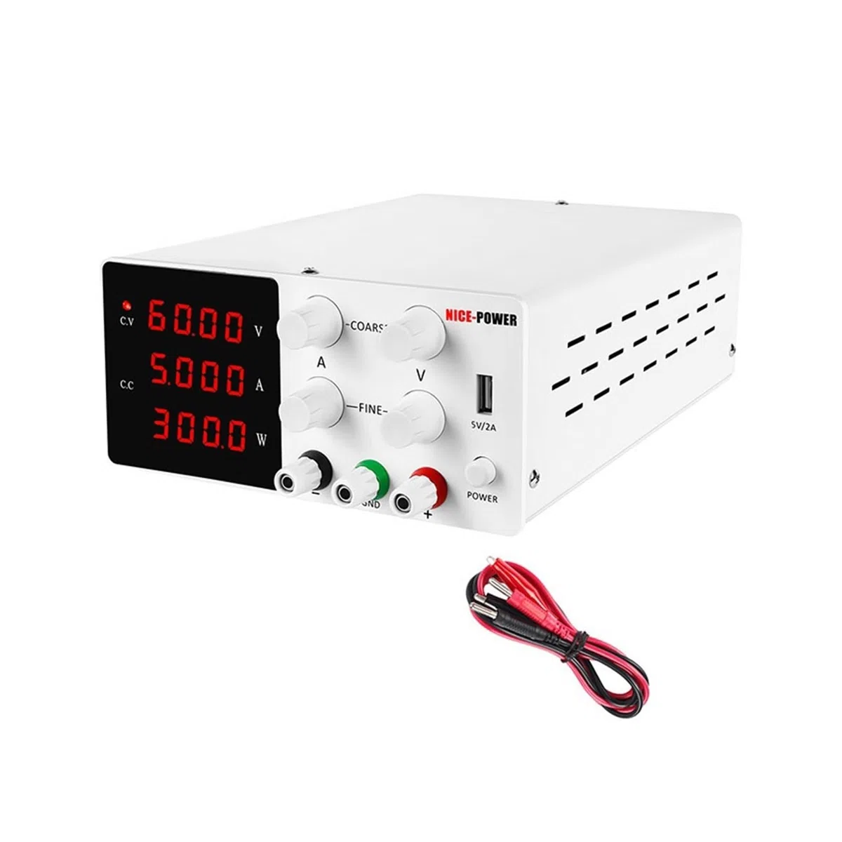Fuente de Alimentación 6 0V 5A 10A DC Fuente de alimentación Laboratorio ajustable energía digital 3 0v 10a 20a for la reparación del teléfono + protección cortocircuito(60V 5A)