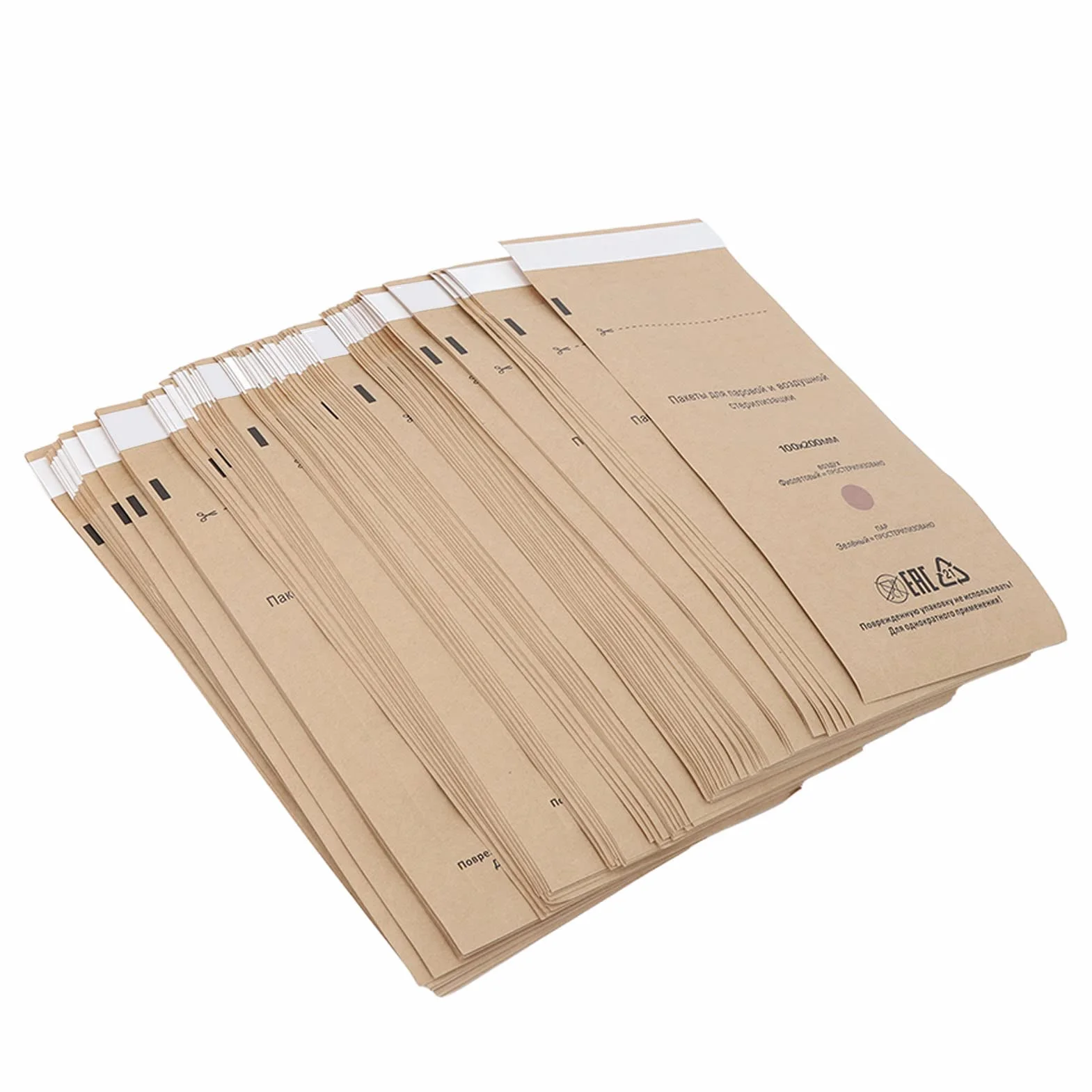 Bolsas de Esterilización Desechables de Papel Autosellantes, 100 Unidades, para Decoración de Uñas y Belleza de Cavidad Bucal