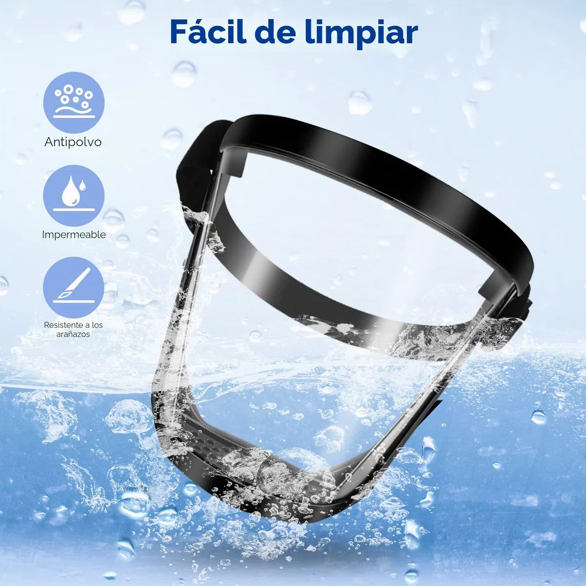 Máscara de cara completa, visera protectora transparente, antiestática ajustable, escudo facial, HD Máscara protectora de cara completa a prueba de salpicaduras de spray universal