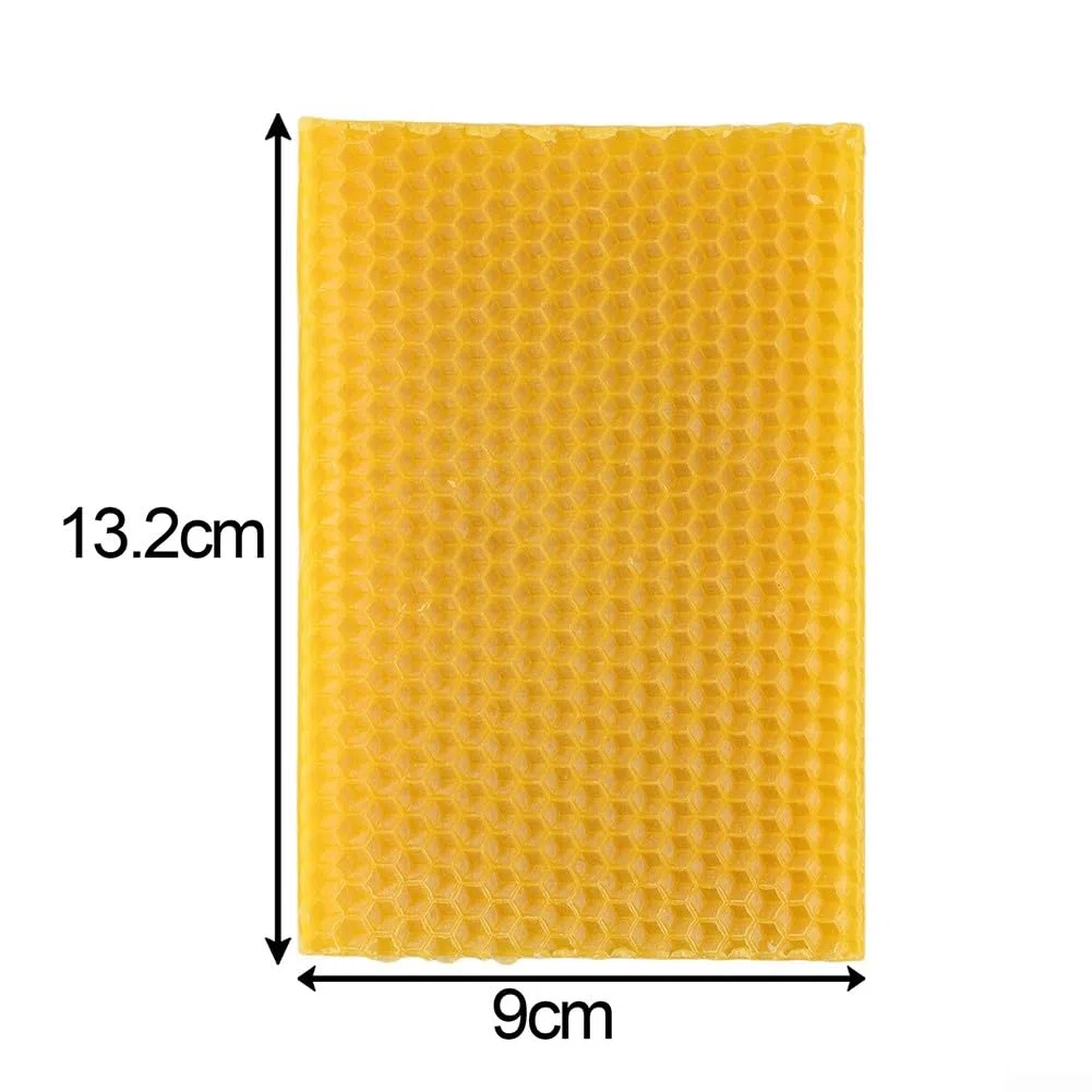 30 hojas de base de cera de colmena, cera de cría con cable estándar nacional, base de cera de abeja, herramienta de apicultura de base de nido de cera de abeja