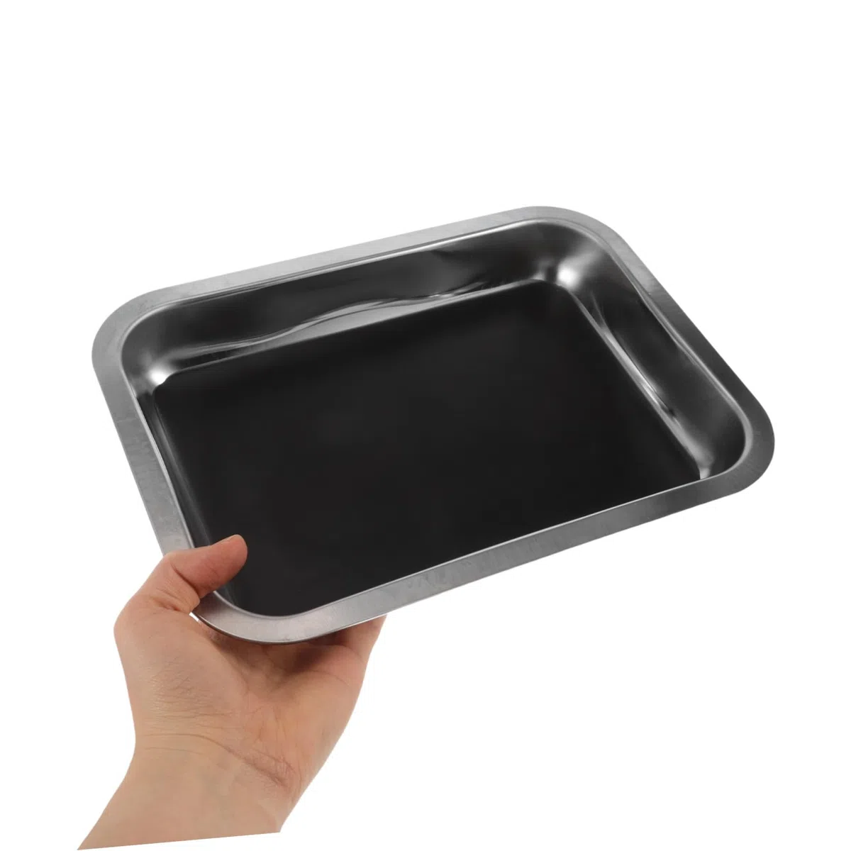 Hohopeti Bandeja de Disección Fácil de Limpiar Segura y Robusta de Acero Inoxidable para Laboratorio Escolar Adecuado para Estudiantes en Experimentos Científicos
