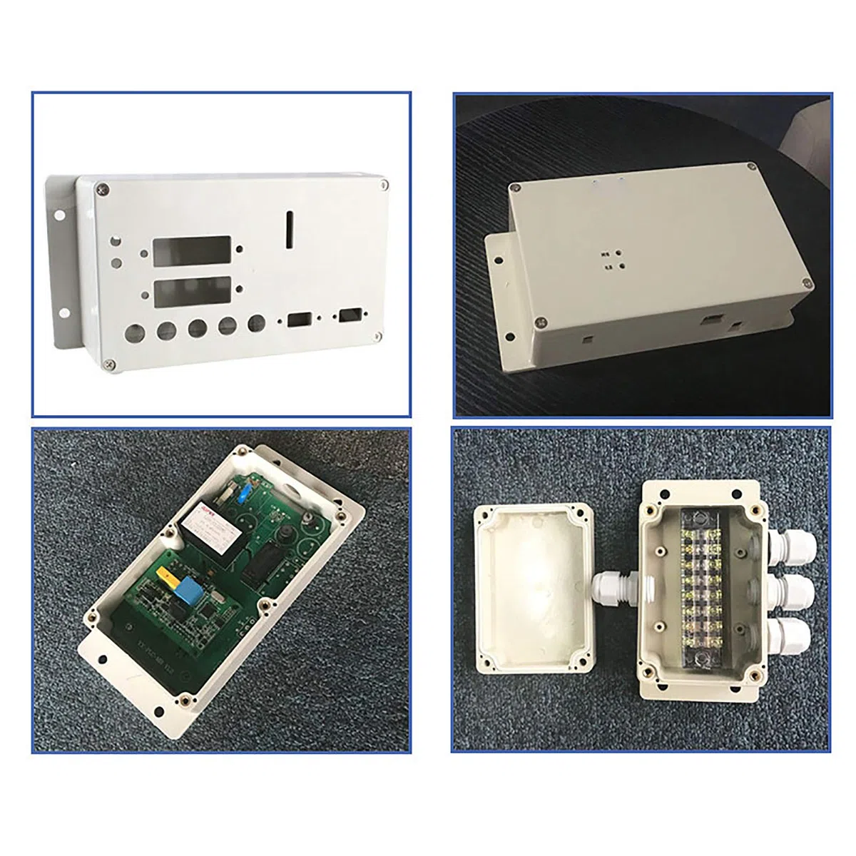 Caja de conexiones hermética de ABS, carcasa eléctrica, para proyectos electrónicos, color gris y transparente