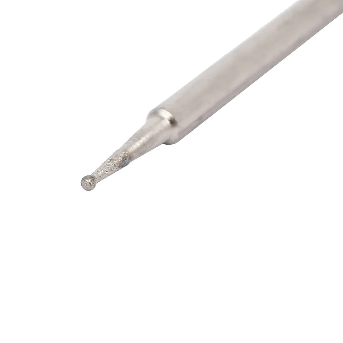 sourcing map Mango de 2,35mm de Diámetro 0,5mm Cabezal de Diamante en Forma de Bola de Molienda Punta Cabezal Montado Bit 10pcs