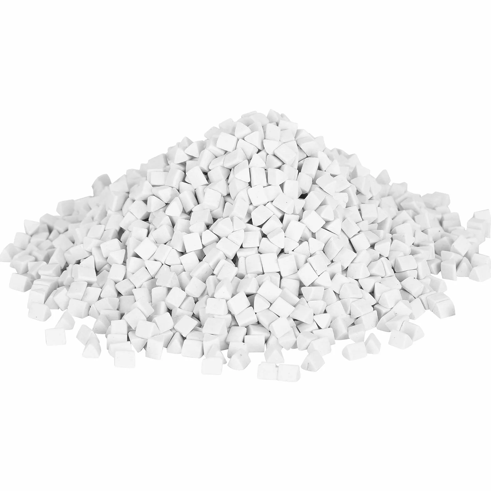 Abrasivo de Cerámica 500G para Pulir Joyas, Forma Triangular con Alto Brillo, Pulido Detallado, Brillo Vivo para Piedras y Conchas, para Fabricación de Joyas