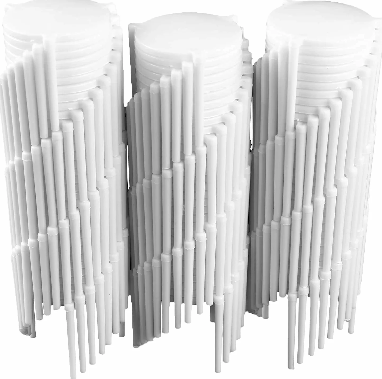 LATRAT 100 piezas espaciadores para tazas de pizza de plástico, soporte para pizza, tapa de soporte, soporte de plástico para pizza, soporte para restaurantes, cajas de catering