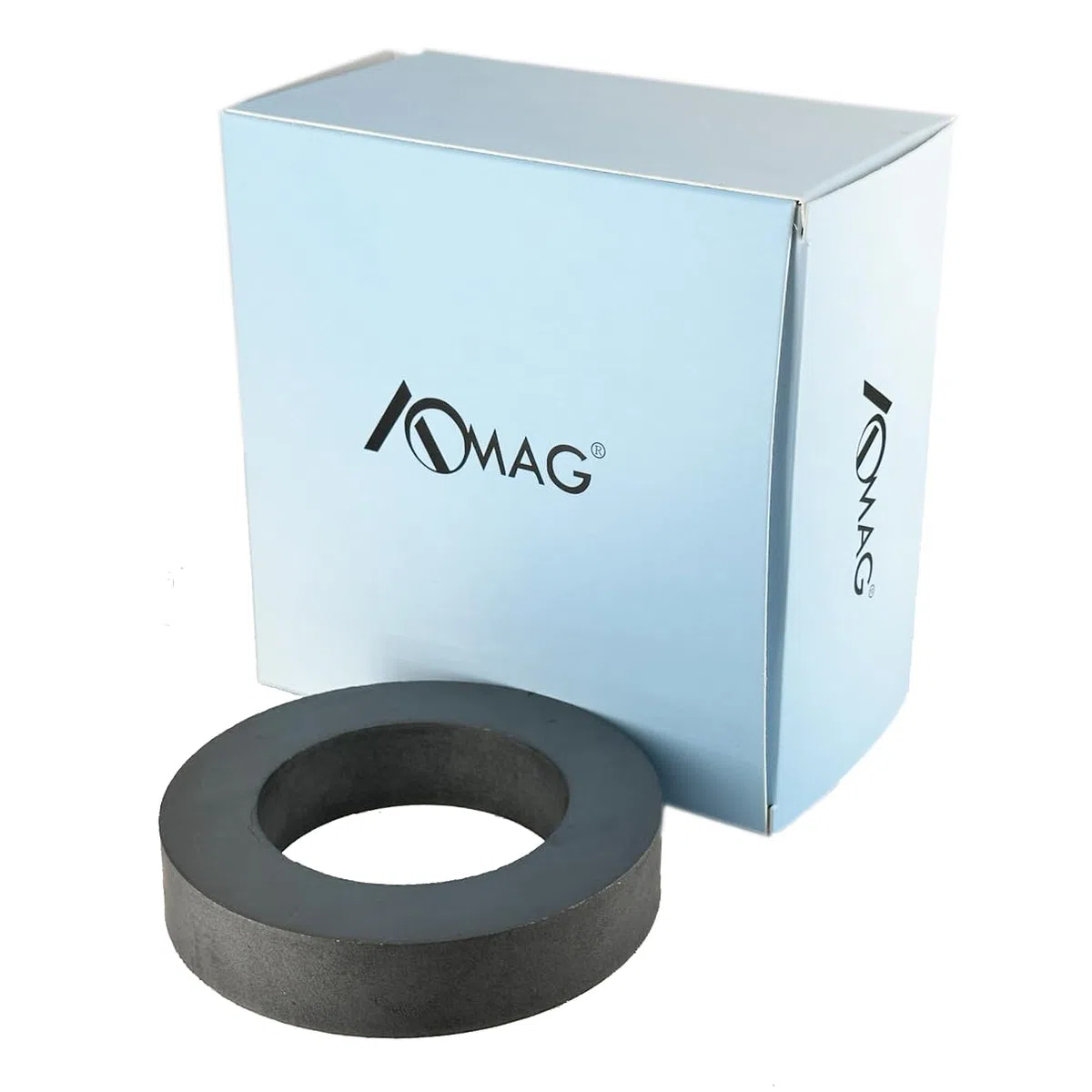 Imán Anillo magnetico de Ferrita 10cm.Ø - Aro magnético de cerámica - Ferrita Y35 - Fuertes Imanes permanentes cerámicos