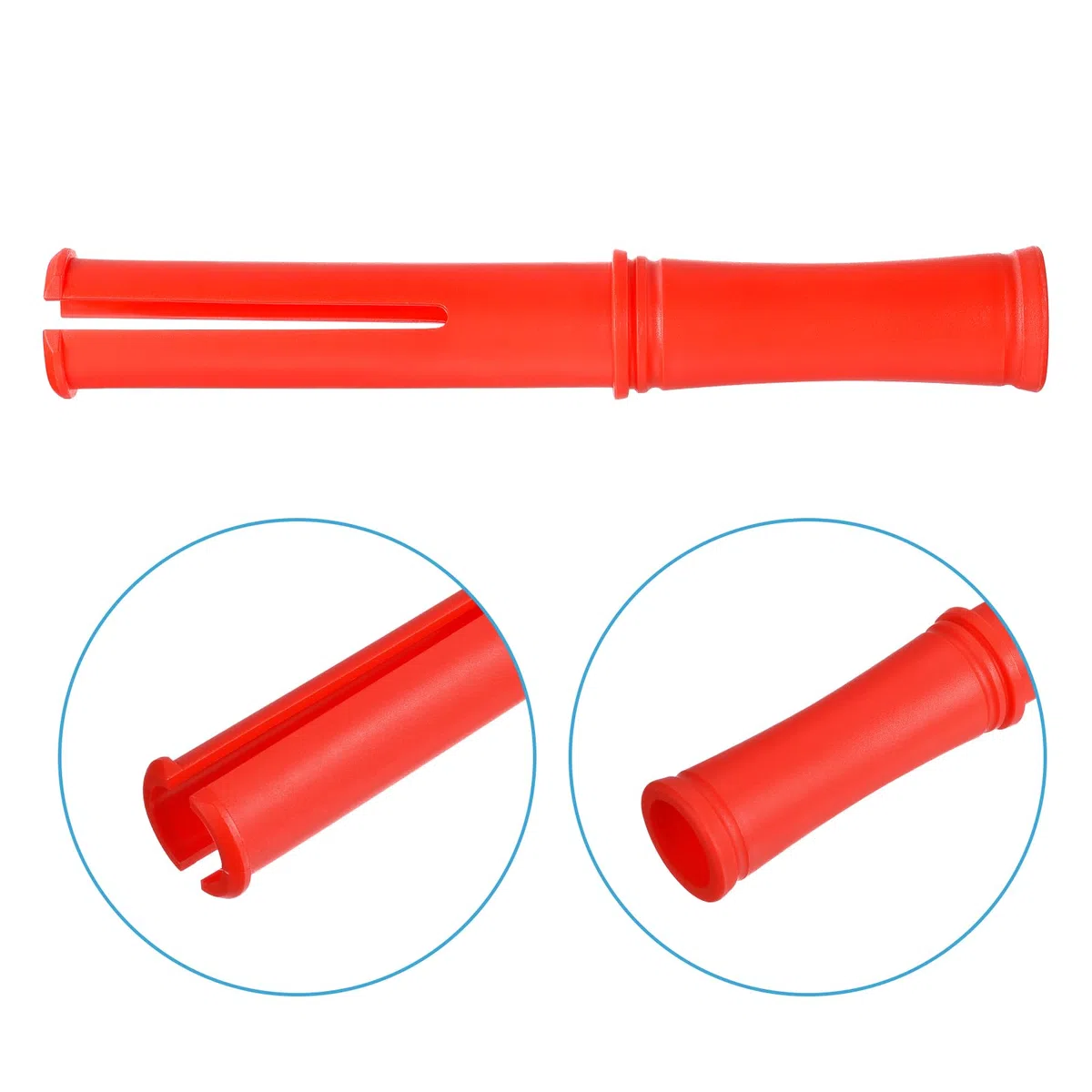 PATIKIL 10 Pulgadas Retráctil Envoltura Mango, 2uds Estirable Envoltura Dispensador Estirable Película Dispensador Pequeño Mano Dispensador Ahorro para 1.5 Pulgada Núcleo, Rojo