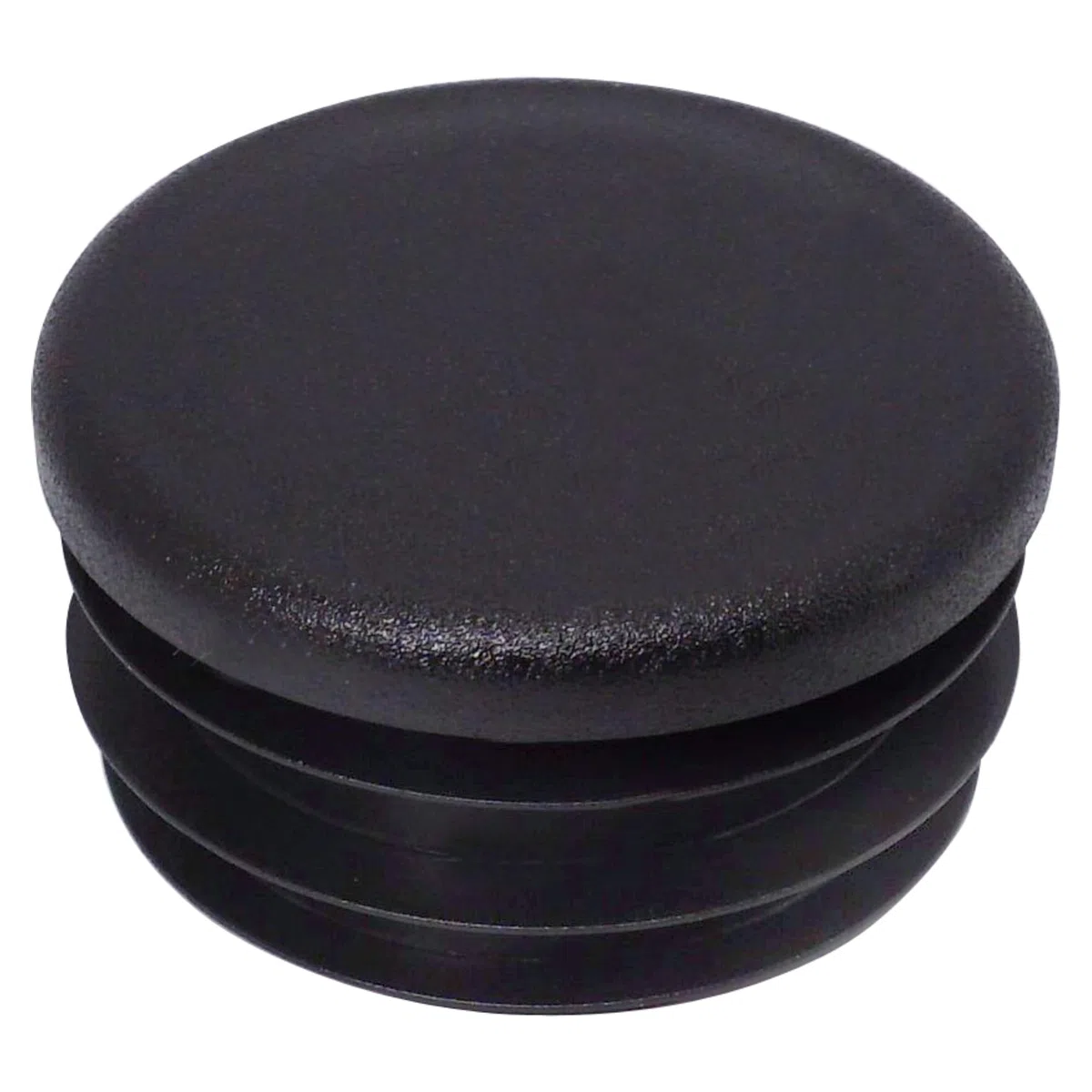 SKIR'CO (40 piezas) Insertos de tubo redondos de 40 mm, tapones de poste de valla, tapas de extremo de tubo de plástico negro, tapones de tubería, negro RAL 9005