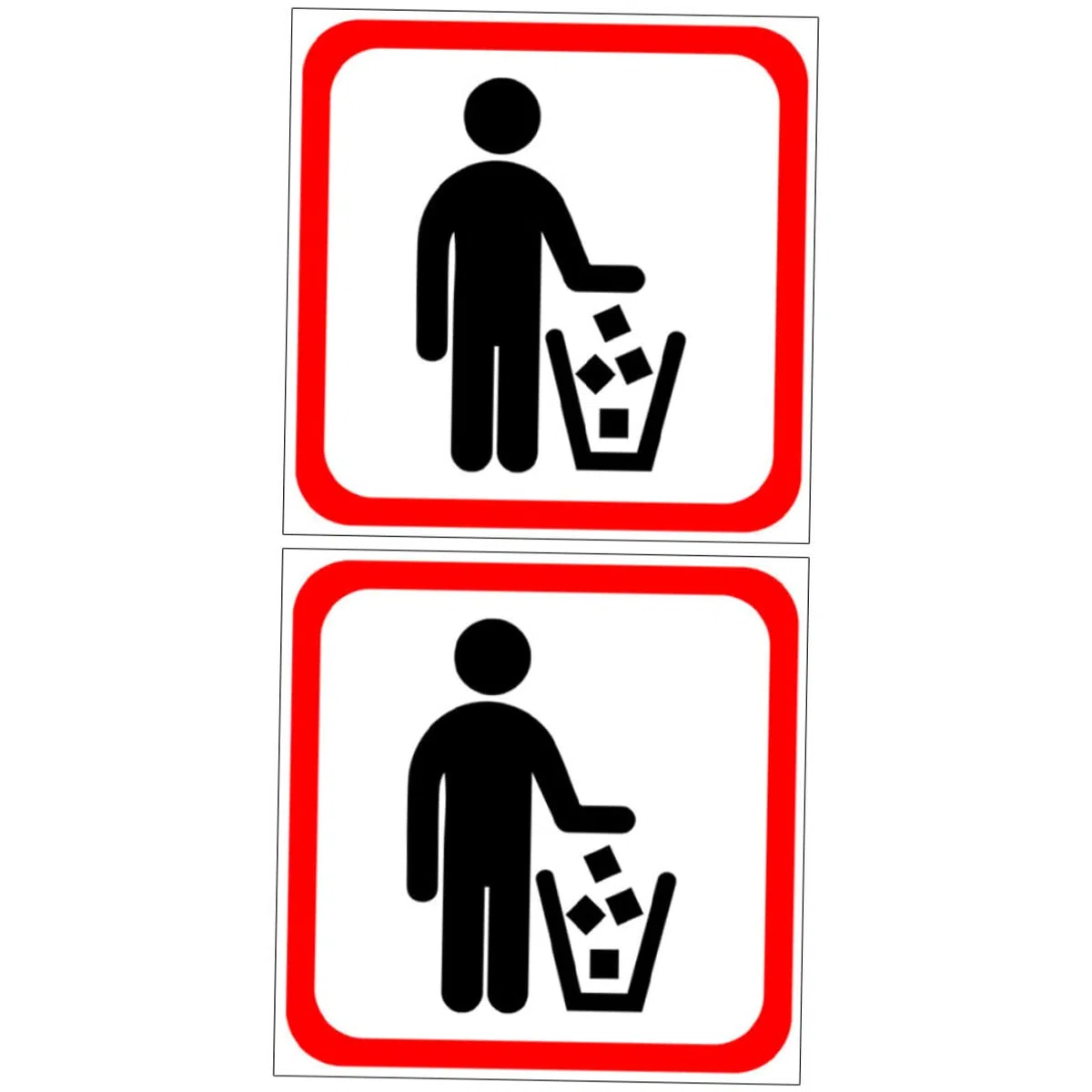 HOMSFOU 6piezas Pegatinas Decorativas Para Cubos De Basura Autoadhesivas Resistente Para Uso Casa y Oficina Fácil De Pegar y Quitar Diseños Creativos Para Personalizar Espacios