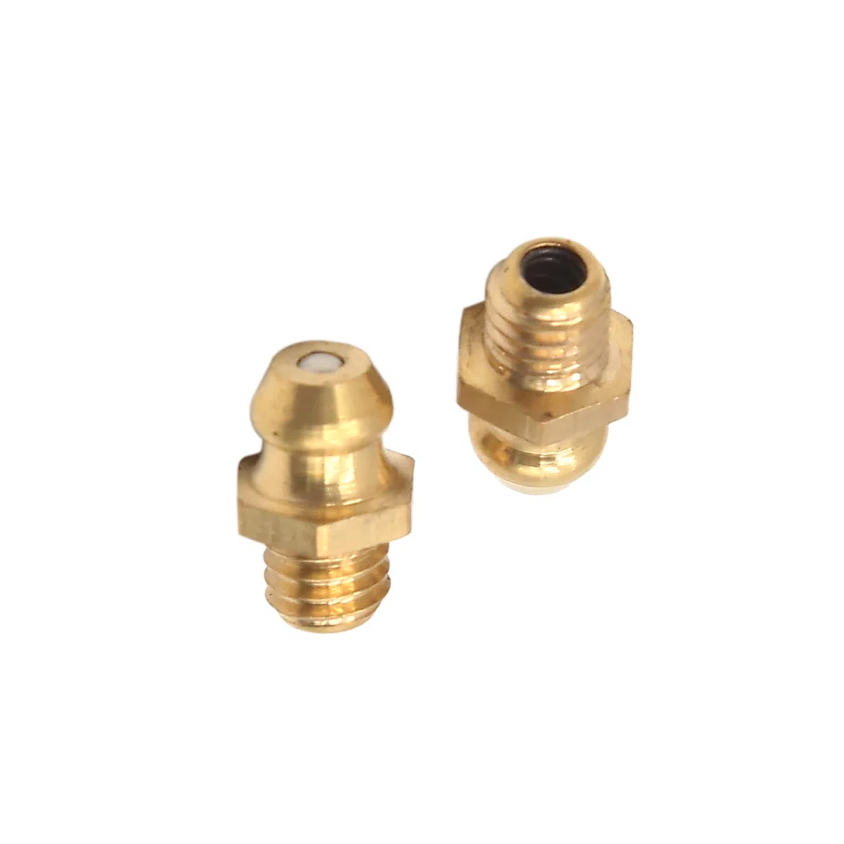 sourcing map 30uds M6 X 1mm Rosca Latón Engrasador Recto Pezón Boquilla Boquillas Engrasadoras