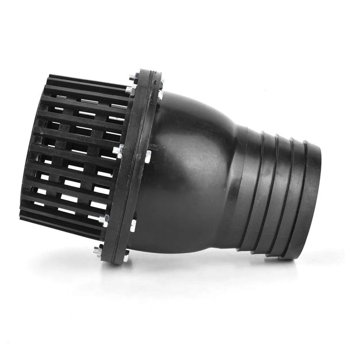 Válvula de pie de bomba de agua Válvula de retención plana de baja presión de PVC negro Válvula plana de baja presión para máquina de fluido(4in)